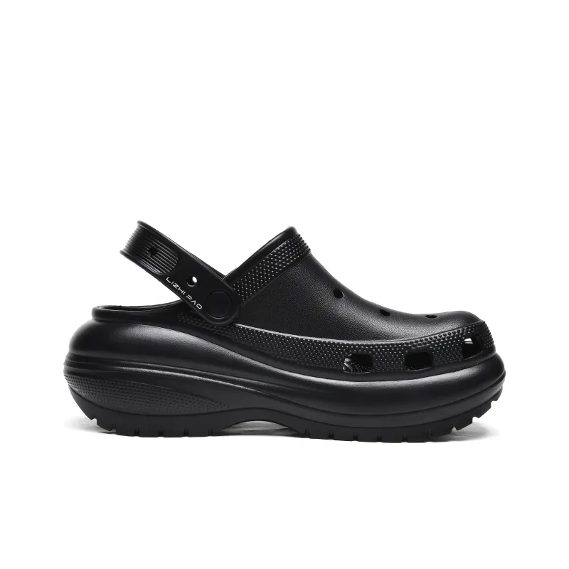 LIZHIPAO Clogs Women's Pure Black-2
