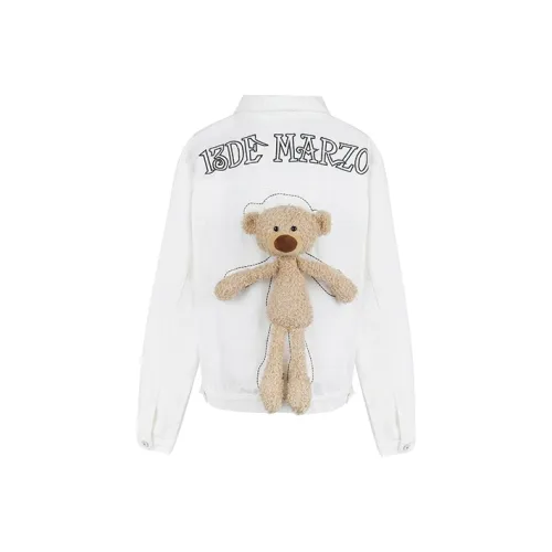 13 DEMARZO Denim Jacket Women's White