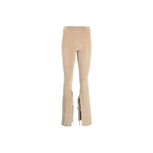 Jacquemus Knitted Sweatpants Women's Beige