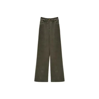 INSUN Casual Pants Women's Olive Green