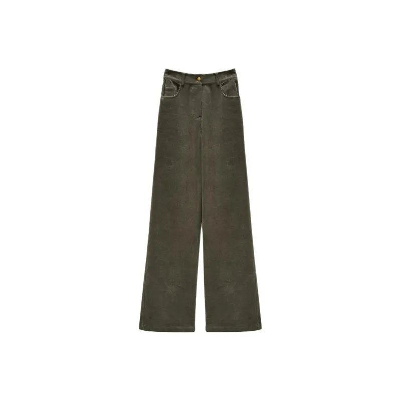 INSUN Casual Pants Women's Olive Green-0