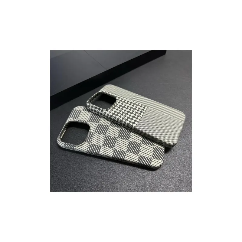 Mivana Extra Thin Carbon Fiber Texture Phone Cases Compatibility With Apple 13/14/15/16/16 Pro Max-1