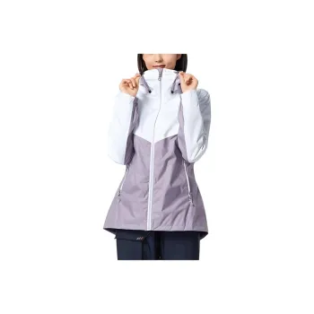 DECATHLON Water-Resistant Windproof Breathable Water-Repellent Warm Windbreaker Jacket Women's Purple/Snow
