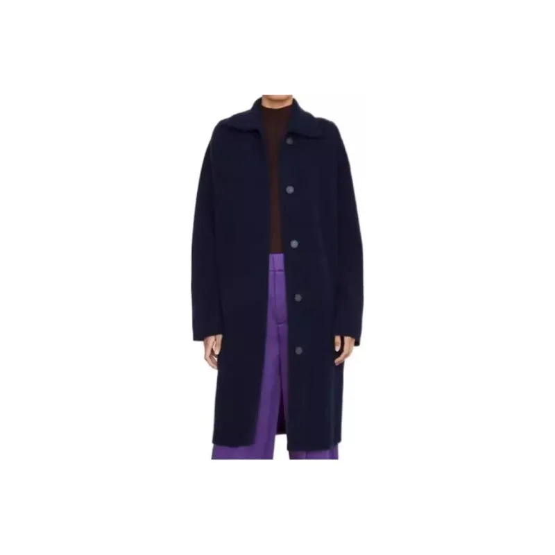 VINCE Coats Women's Navy-0