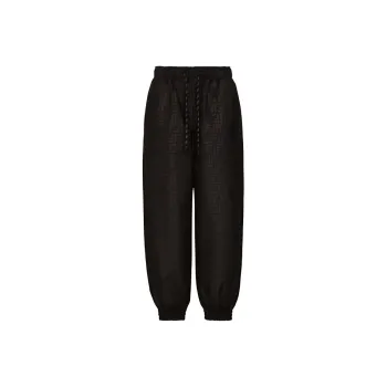 FENDI FW21 Knitted Sports Pants Women's Black