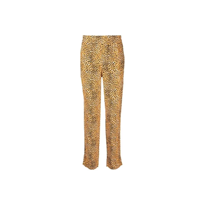 GANNI Knitted Sweatpants Women's Yellow-0