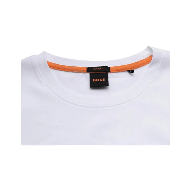 HUGO BOSS Short Sleeved T Shirts Men's White-4