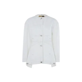 System Denim Jackets Women's White
