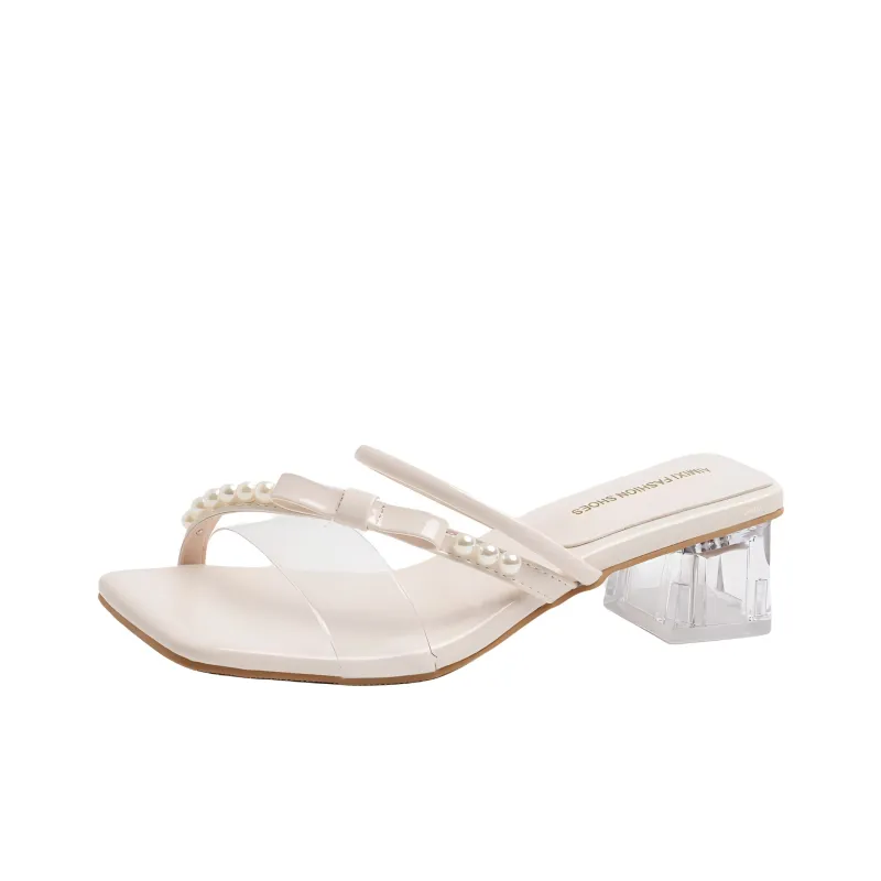 LXVB Rubber Sole Slip Resistant Slide Slippers Women's-4