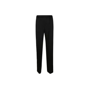JIL SANDER Track Inspired Satin Trousers 'Black'