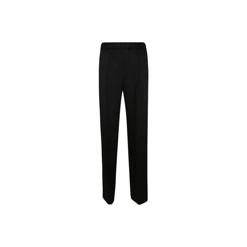 JIL SANDER Track Inspired Satin Trousers 'Black'-0