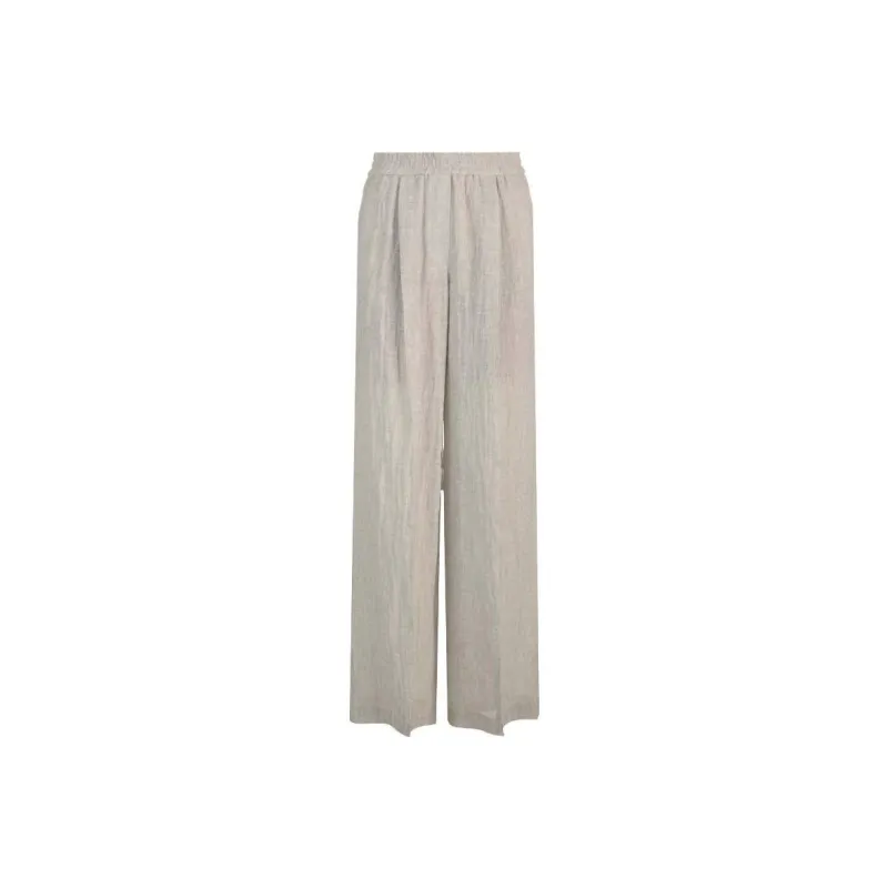 Brunello Cucinelli High Waisted Wide Leg Trousers-0