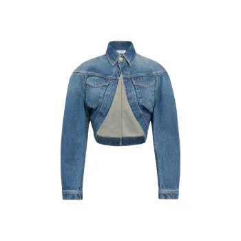 Alaia Peplum Denim Jacket