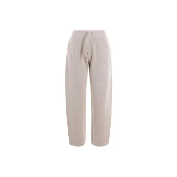 Brunello Cucinelli Sequin Embellished Ribbed Trousers