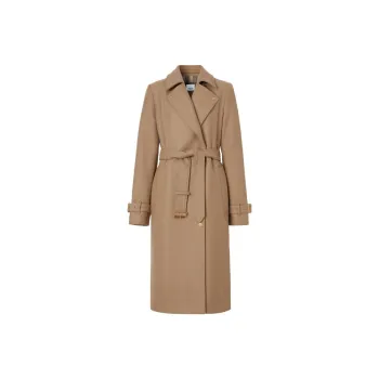 Burberry Velvet Jackets Women's Camel