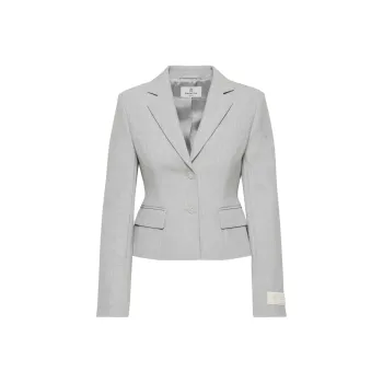 ARITZIA FW24 Babaton Curate Blazer Business Suit Women's Heather Chrome Gray