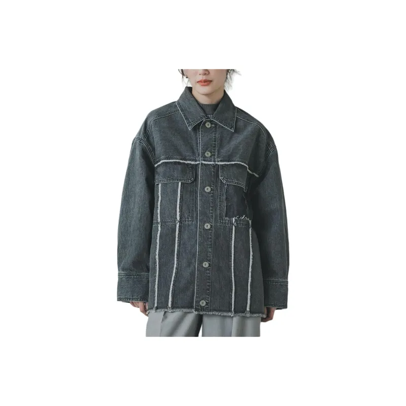 PUBLIC TOKYO Denim Jacket Women's Black-0