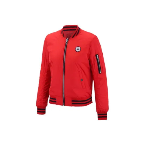 Converse Baseball Jacket Women's Red