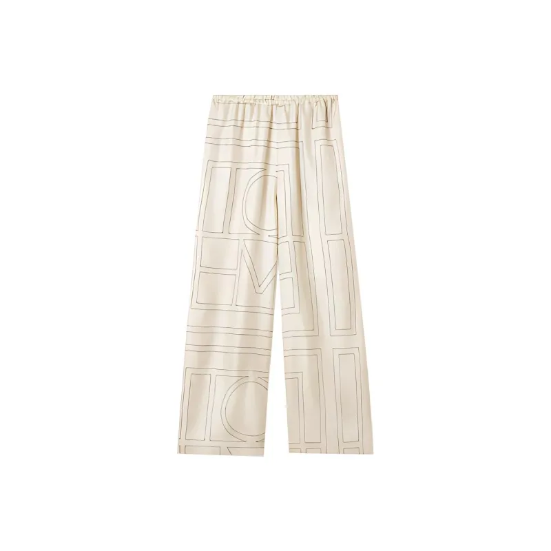 TOTEME Monogram Silk Pyjama Trousers-0