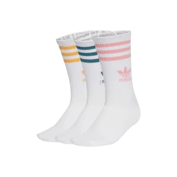 Adidas Originals Mid Calf Socks Unisex 3 Pack White