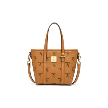 FAIRWHALE PVC Tote Bag, Shopping Bag, Shoulder Bag, Handbag Women's Brown