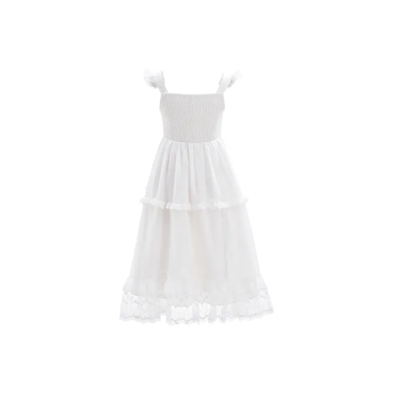 SNBL Slip Dresses Women's White-1