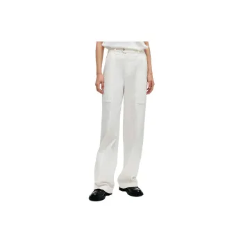 GOELIA Casual Pants Women's Raw White