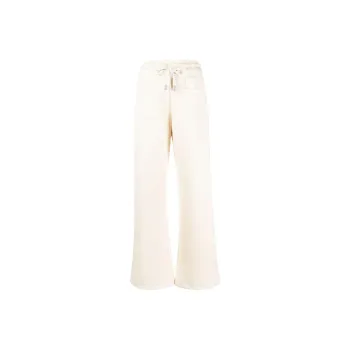 OFF WHITE Logo embroidered Flared Track Pants