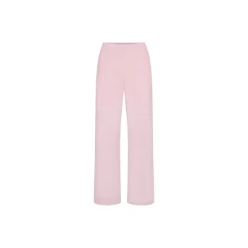 SKIMS WAFFLE STRAIGHT LEG PANT Casual Pants Women's CHERRY BLOSSOM/Cherry Blossom Pink