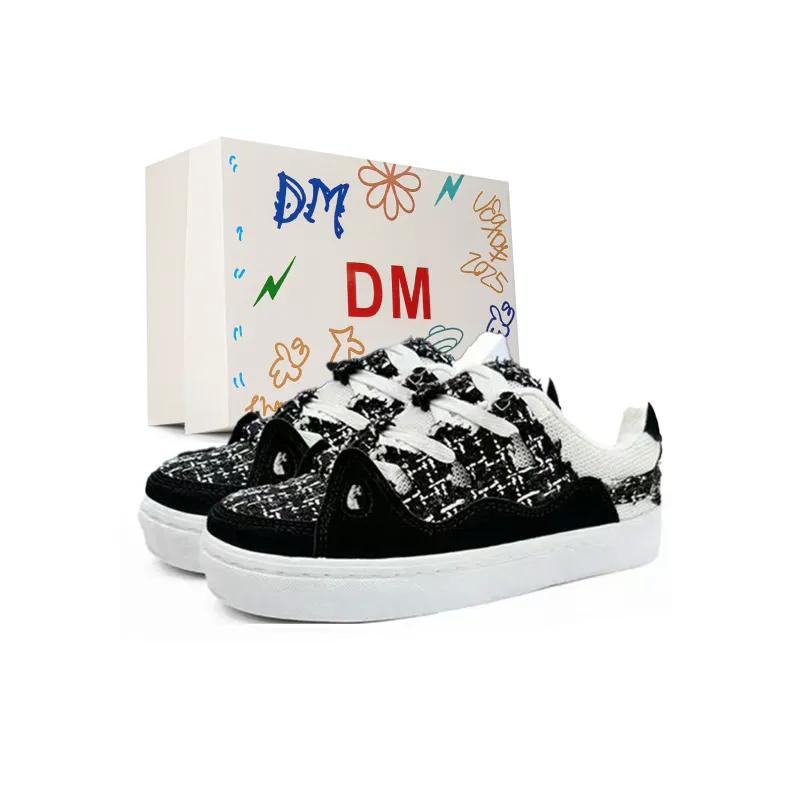 DM Abrasion Resistant Low Top Skateboard Shoes Unisex Box Included-0