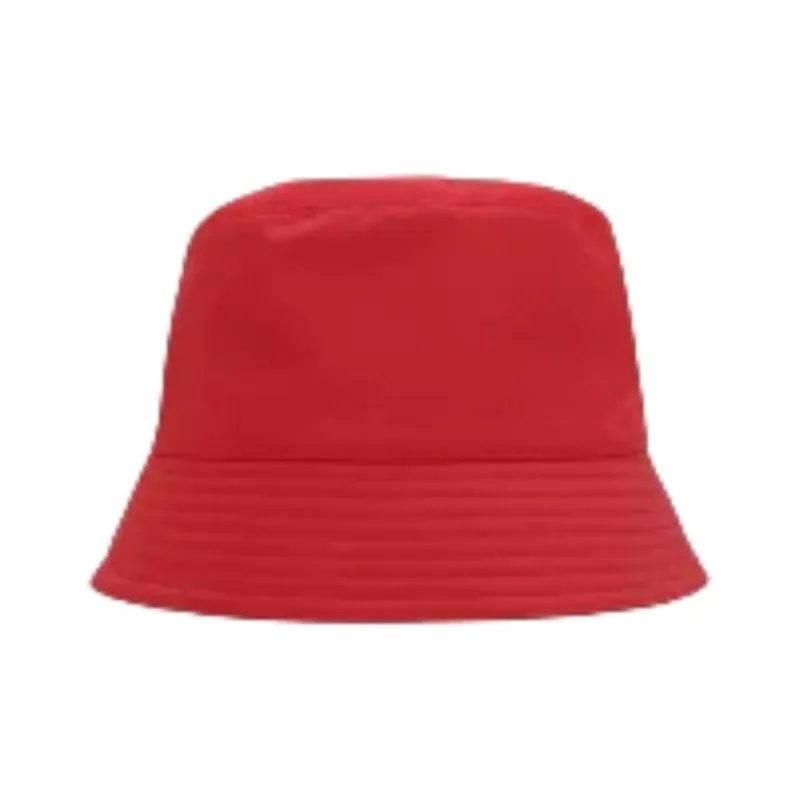 PRADA Recycled Polyamide, 100% Cotton Bucket Hats Unisex Red-2