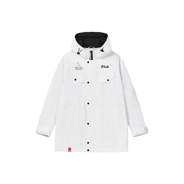 FILA Puffer Jacket Winter Women's Standard White-0