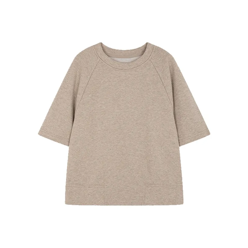 IHIMI Sweatshirts Women's Light Khaki-0