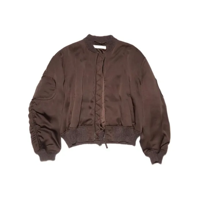Acne Studios Cropped Coats Women's Brown-0