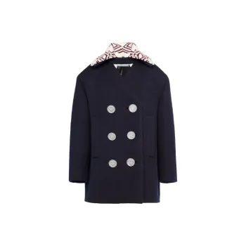 PRADA Velvet Jackets Women's Marine Blue