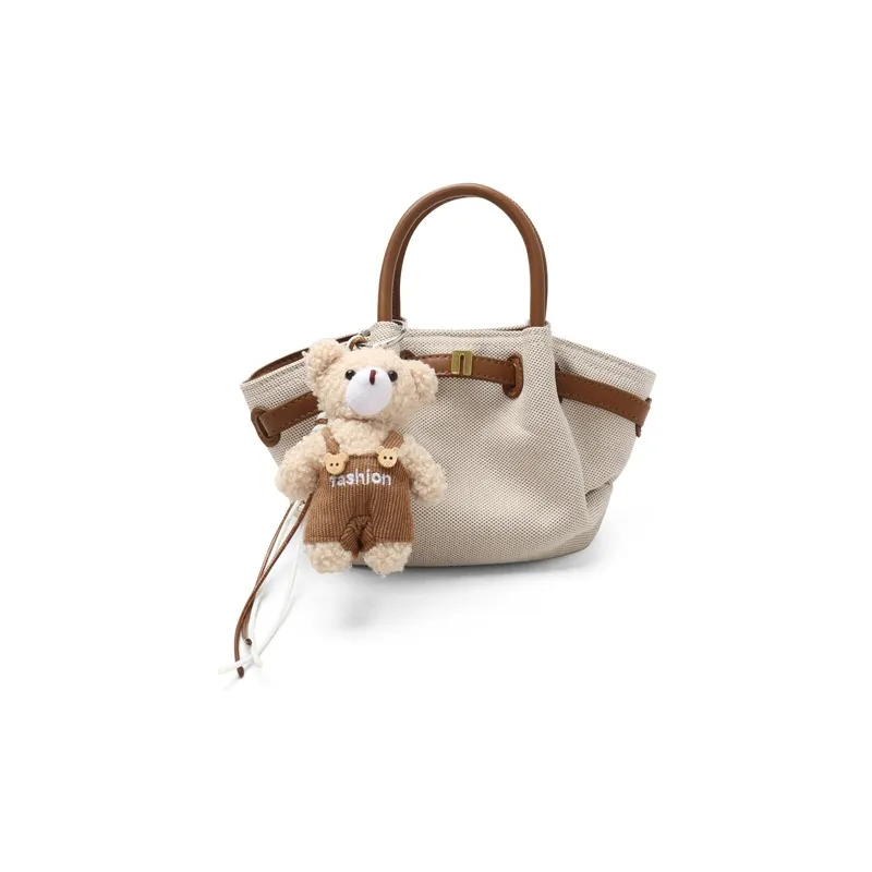 MZ HOUGE Canvas With Denim Canvas Bag, Handbag Women's Multicolor-5
