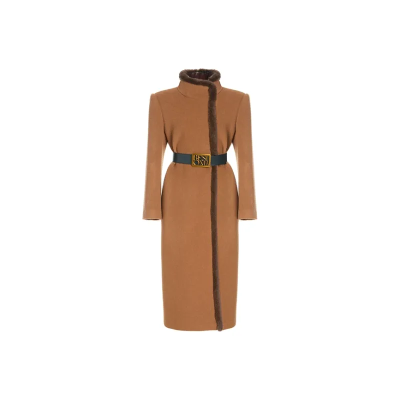 BESIONIA FW23 Coats Women's Khaki-0