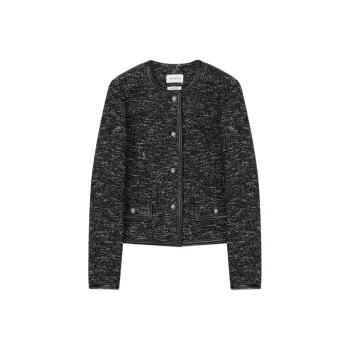 Roselingling Cropped Coat Women's Galaxy Black
