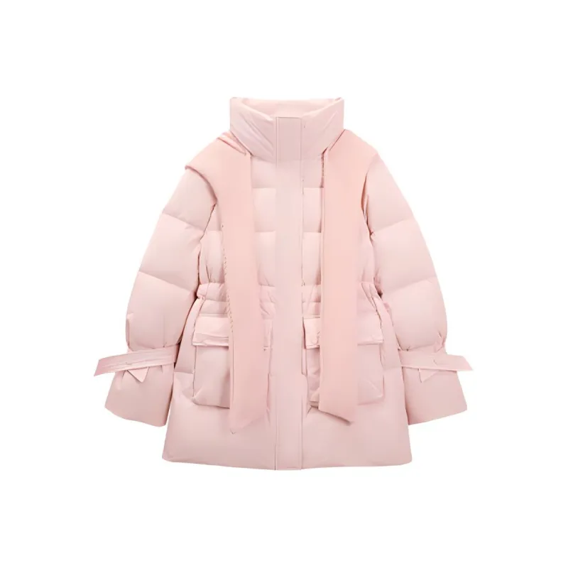Love To Serve Down Jacket Women's Peach Pink-0