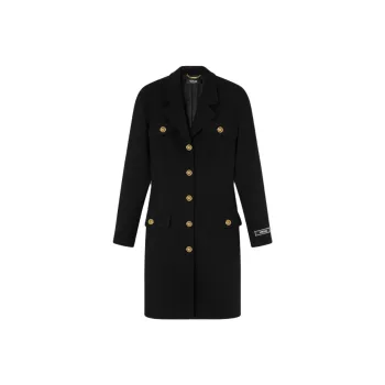 VERSACE Medusa Button Long Sleeved Coat