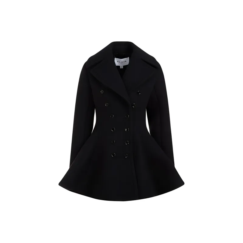 Alaia Coats Women's Black-0
