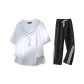 White+Black Pants