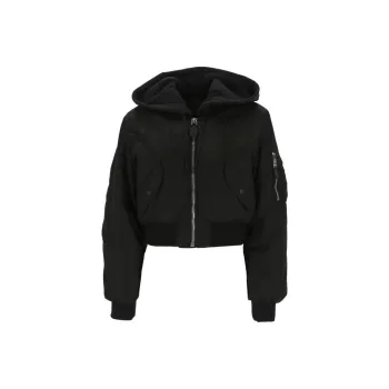 Givenchy Cropped Hooded Bomber Jacket