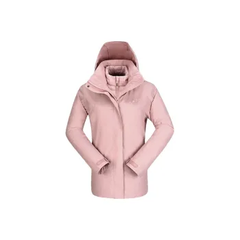 MOBI GARDEN Windbreaker Coats Women's Floral Pink