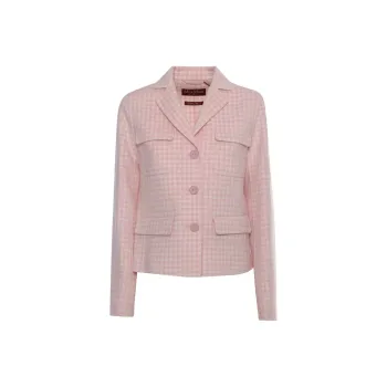 MaxMara Checked Long-Sleeved Jacket