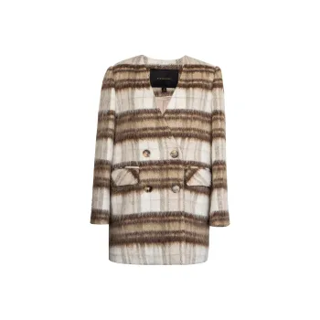 ROEYSHOUSE Coats Women's Plaid