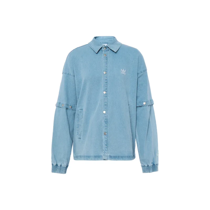 Adidas Originals Denim Jacket Women's Gray Blue-0