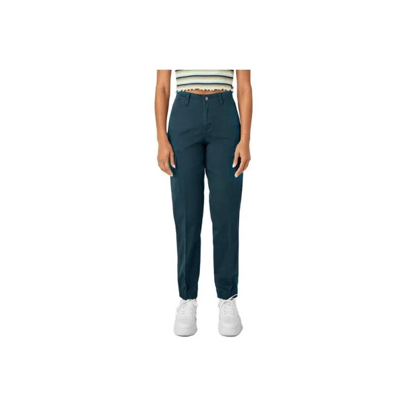 Dickies High Rise Fit Cargo Jogger Pants Casual Pants Women's Dark Green-0