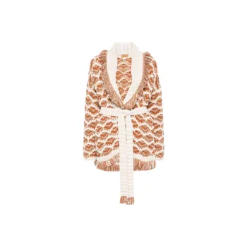 Alanui Hawa Mahal Patterned intarsia Cardigan