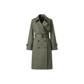 UNIQLO Trench Coat Women's Olive